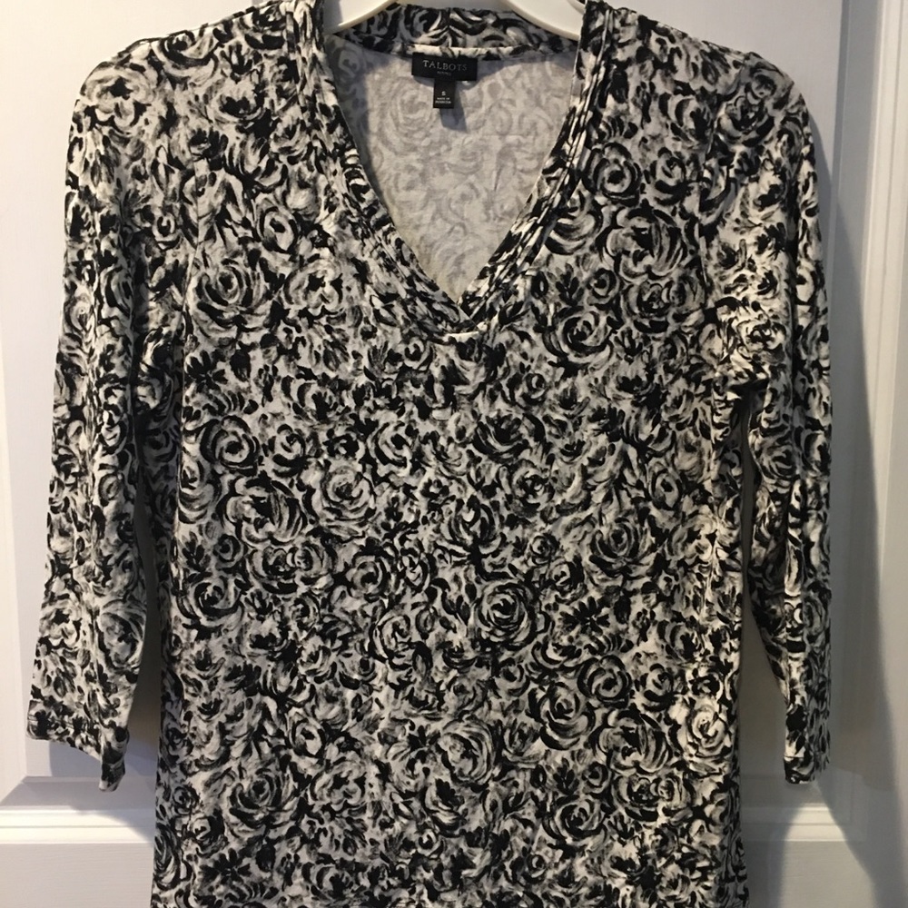Talbots Petite V-Neck Top - Size S